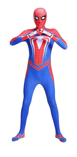 Imagen 2 de 3 de Disfraz Hombre Araña Estilo Ps4 Adolescente Adulto Importado