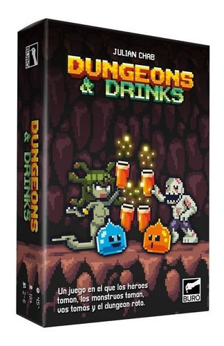 Dungeons & Drinks Juego De Mesa Familiar Previas Cartas Buro