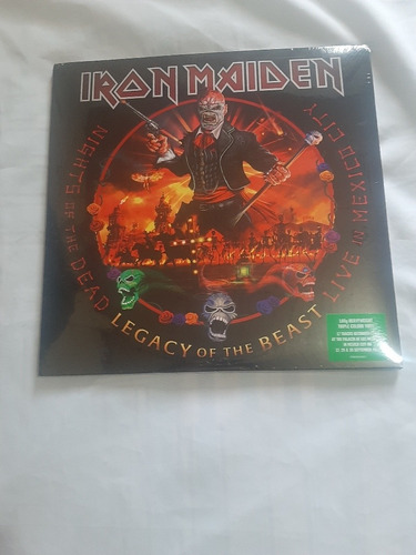 Imagem 2 de 9 de Iron Maiden - Nights Of The Dead-3 Lp's (coloridos) -lacrado