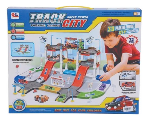 Juguete Set Parking Track City Para Niño