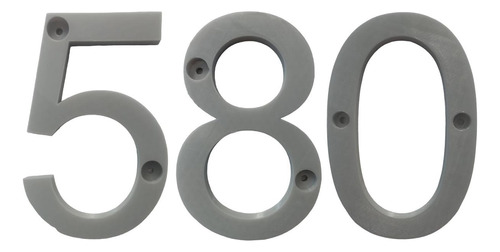 Números De Departamentos 3d, Mxdgu-580, Número 580,  17.7cm