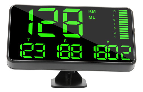 Indicador Hud Universal Negro, Pantalla De Coche, Gps, Medic