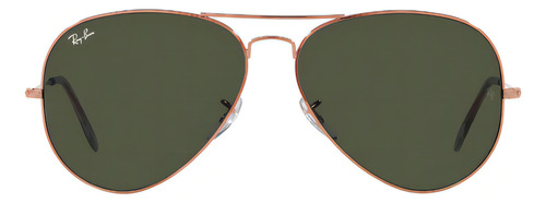 Ray Ban Aviator L Metal Rb3025 unissex, cor dourada, moldura dourada, cor dourada