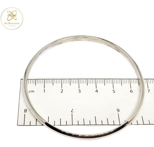 Imagen 3 de 4 de Pulsera Plata Esclava -4mm- Diametro 65