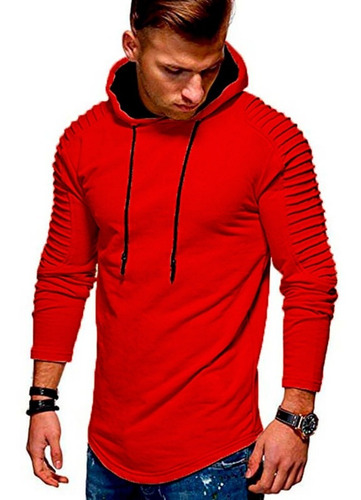 Campera Buzo Hombre Hoodies Capucha Slim Fit Kanguro A21