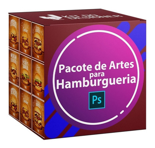 Pack 54 Artes Hamburgueria Editável Photoshop Psd