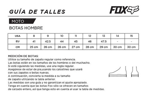 Botas Motocross Fox Instinct Off Road Mx #17802-028