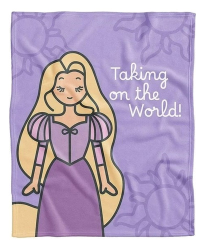 Frazada Rapunzel Disney Princesa Color Lila/morado Lila Rapunzel