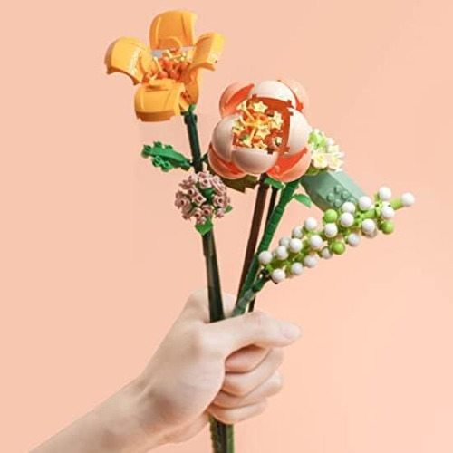 Meiest Mini Bloques De Construcción Ramo De Flores Modelo De