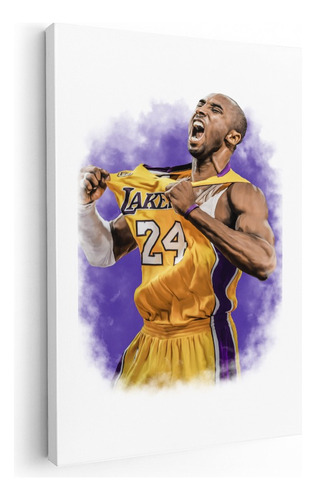 Cuadro Decorativo Kobe Jersey Lakers Canvas Con Bastidor