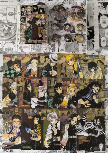 Manga Demon Slayer Compt Tomos 1 Y 23, Box, Pines Y Tarjetas (Usado)