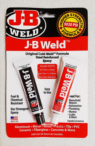 Soldadura En Frio J-b Weld. Alta Resistencia. Hecho En Usa.