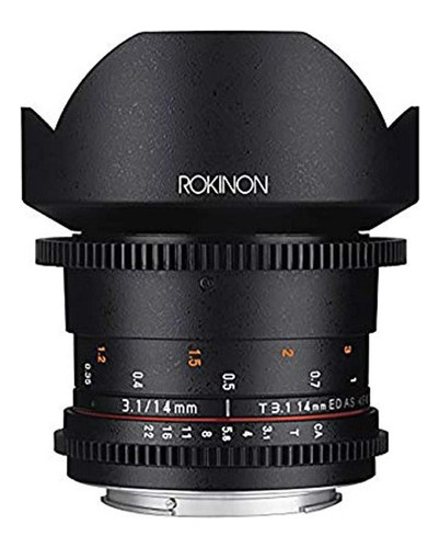 Rokinon Cine  Cine Lente Gran Angular Para Canon Ef