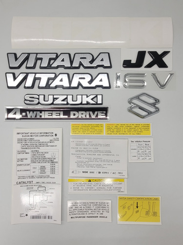 Chevrolet Vitara Calcomanias Y Emblemas Suzuki 