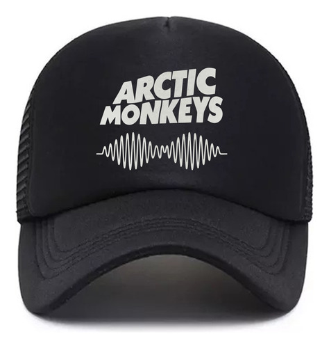 Gorra Trucker Rocker Arctic Monkeys Logo Estampado Vinilo 