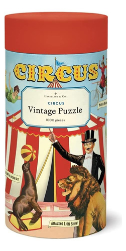 Cavallini Vintage Circus Jigsaw Puzzle 1000 Piezas