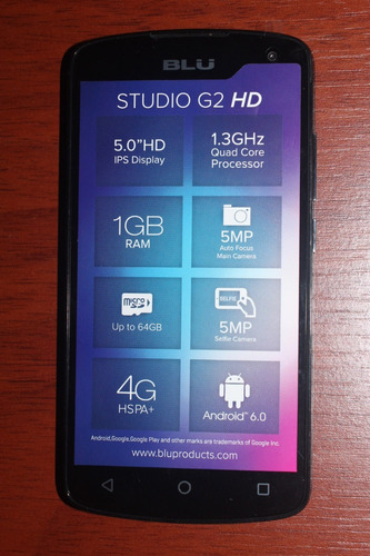 Blu Studio G2 Hd Telefono Celular Touch * Nuevo Camara 5 Mpx