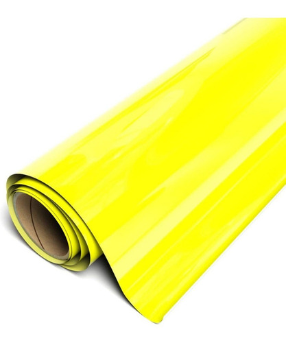 Vinilo Termotransferible Siser 30 X 100 Cm Amarillo Fluor