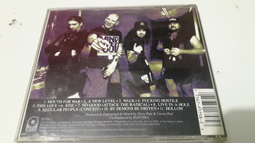 Pantera - Vulgar Display Of Power ( Cd ) Impecable (Usado)