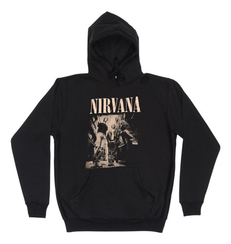 Hoodie Canguro Buzo Nirvana Kurt Cobain Grunge Rock 