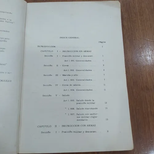Manual Instrucciones Orden Cerrado Ejército Argentino 1967 (Usado)