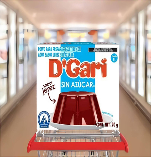 Dgari® 3 Gelatinas De Agua Sin Azúcar Sabor Jerez Wow