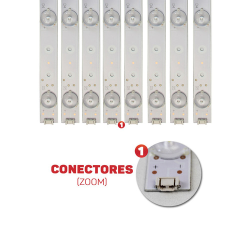 Kit 8 Barras De Leds Tv Ph43e30dsgw Ph43e30