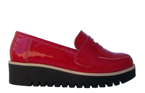 Mocassim Feminino Salto Alto Flatform Tratorado Social | Mercado Livre