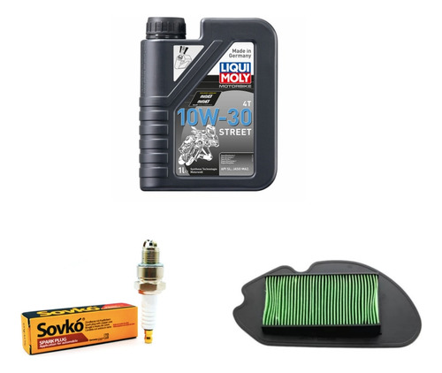 Kit Mantencion Honda Navi 110 / Aceite + Filtro + Bujia