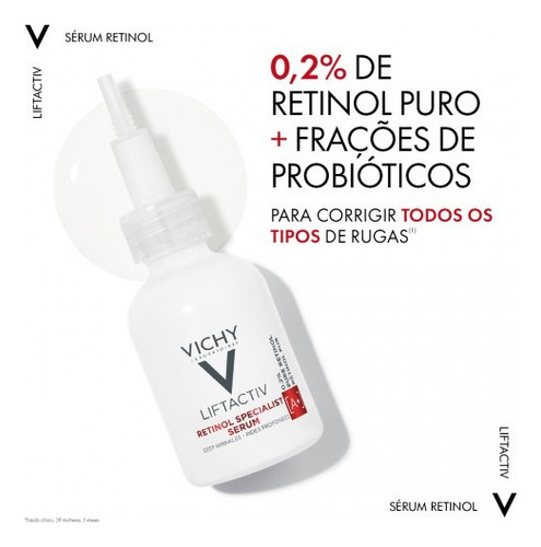 Sérum Liftactiv Retinol Corretor Rugas Profundas 30ml Vichy Todo Tipo De Pele Noite