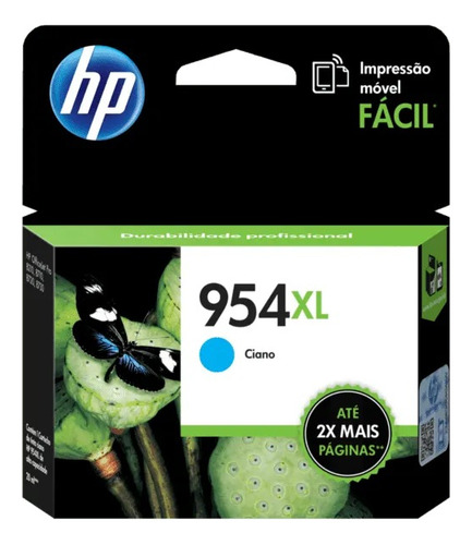 Cartucho De Tinta Hp 954xl Negro + 954xl Colores Color Cyan De 20 Ml