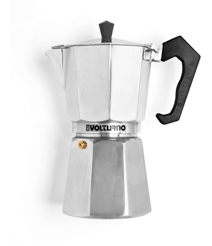 Cafetera Volturno Italiana Moka Express Aluminio 9 Pocillos