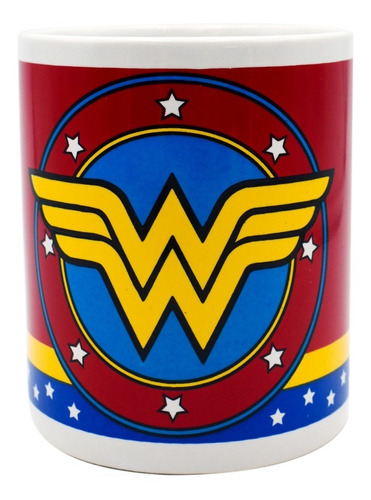 Taza Liga De Justicia Superman Batman Mujer Maravilla 340ml