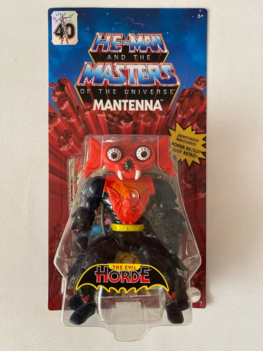 Mantenna Motu Origins Retro Play Mattel Wave 9 Unpunched (Usado)