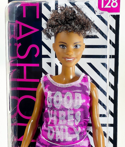 Barbie Fashionistas 128 Afro Mullet Good Vibes Only