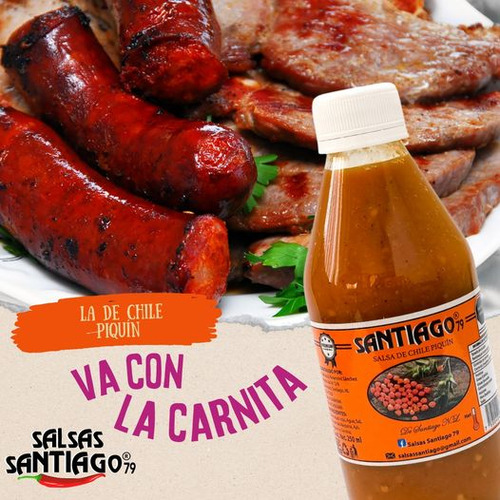 Salsa De Chile Piquin Santiago N.l. ( Pack 3 )