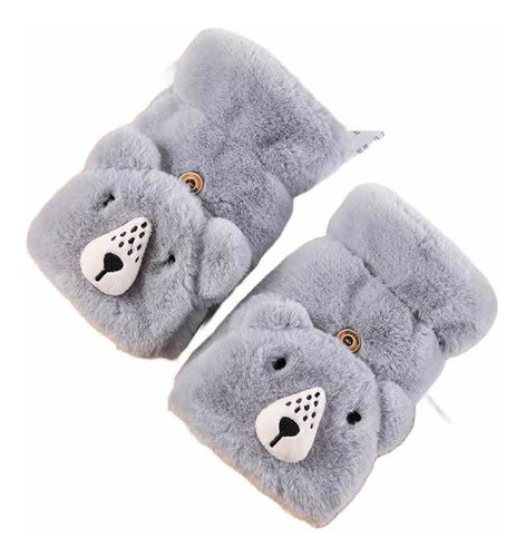 En Stock Abfa Shop Guantes Mitones Kawaii Oso Polar Gris