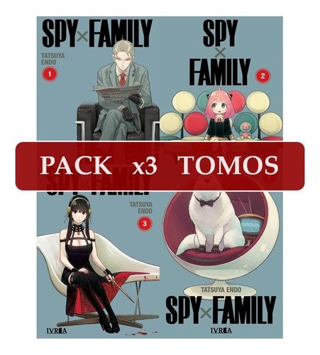 Manga Spy X Family - Pack X 3 Tomos A Elección Nuevos Ivrea