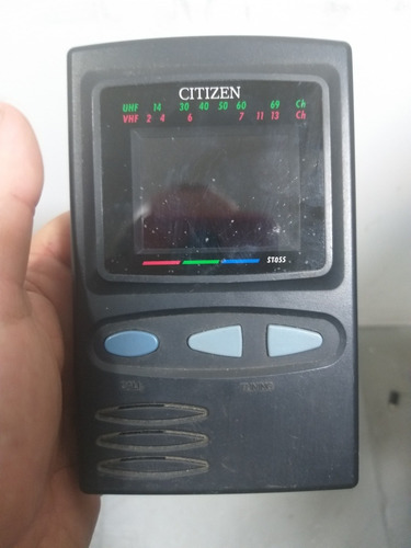 Mini Tv Citizen Antiga Analógica Ligando