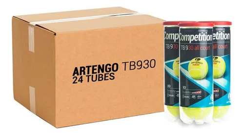 Bola De Tênnis Tb Speed Pro (24 Tubos Com 3 Bolas) Artengo Cor Verde-neon