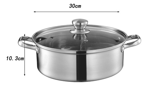 Olla Caliente De Acero Inoxidable, Olla Para Sopa De Dos ,