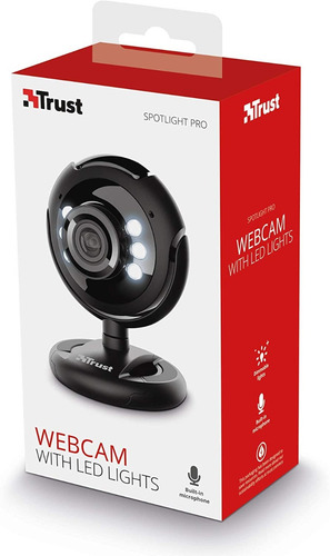 Imagen 2 de 5 de Camara Webcam Trust Spotlight Pro Mic 480p Luces Led Orgm