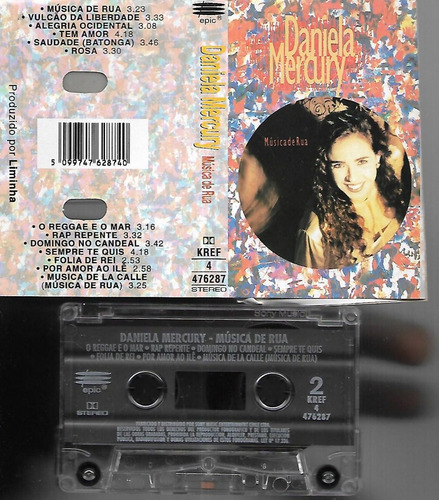 Daniela Mercury Album Musica De Rua Sello Epic Cassette