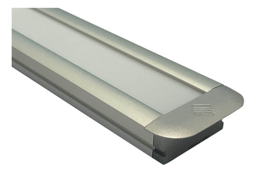 Perfil Aluminio Anodiz Empotrar P/2 Tiras Led Perfilight