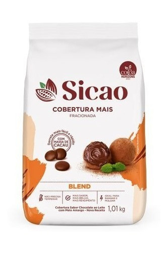 Chocolate Sicao Cobertura Fracionada Blend 1,01kg Pascoa