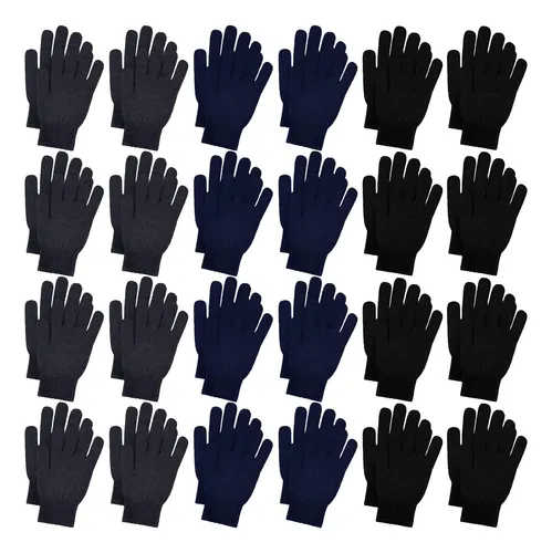 comprar 24 Pares De Guantes De Punto Guantes Para Clima Frío Guantes