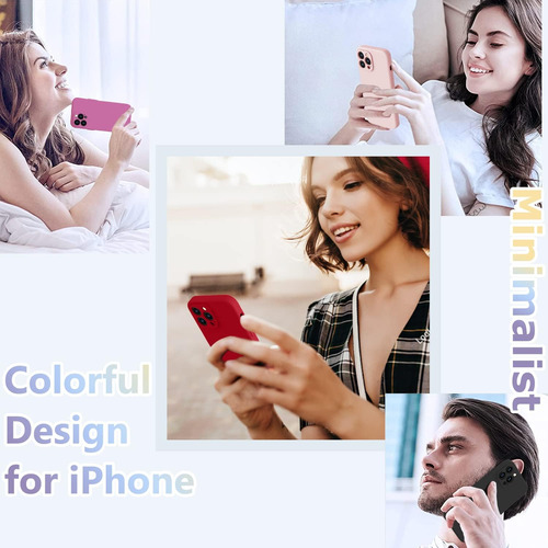 Funda De Teléfono Moderna De Silicona De Colores Brillantes A Prueba De Golpes Para iPhone 16 Pro Max 15 14 13 12 11 Series