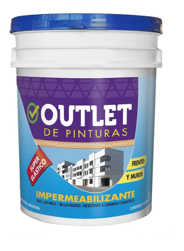 Impermeabilizante Látex Frente Muro Elástico 20litros