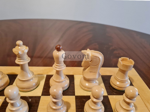Juego Ajedrez Madera Profesional Piezas Croacia Golden