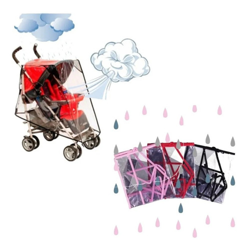 Funda Protector De Lluvia Y Viento Impermeable Las Floritas